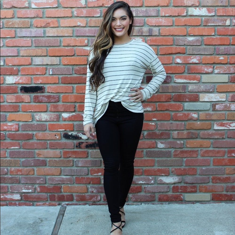 Just USA Black High Rise Button Down Skinny Jeans